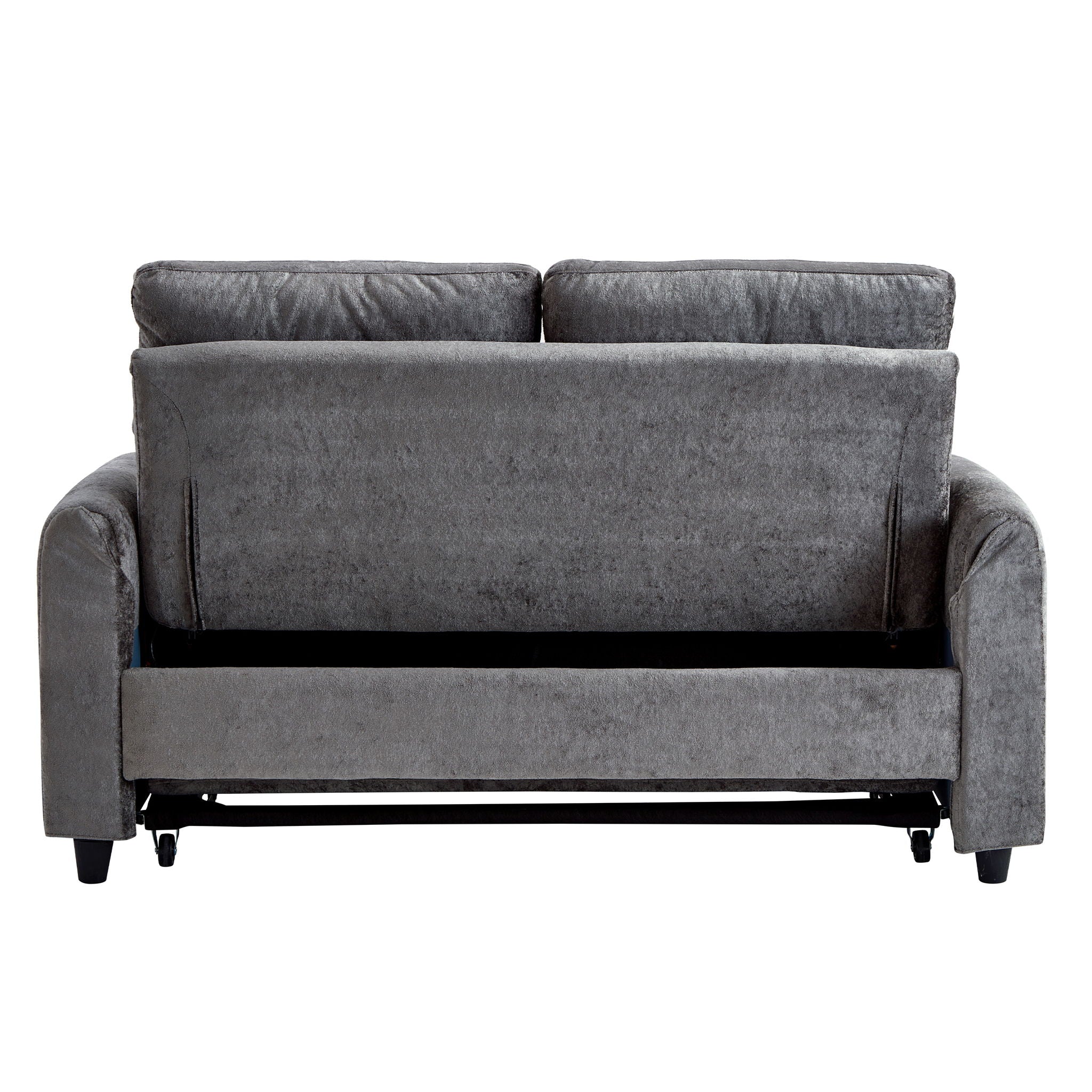 Pull Out Sofa Bed With Adjustable 3 Position Backrest, USB Charging Ports, Side Pockets
