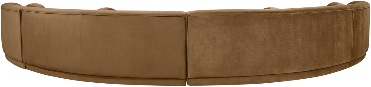 Avra - 189" Velvet Performance Fabric Upholstered Sectional