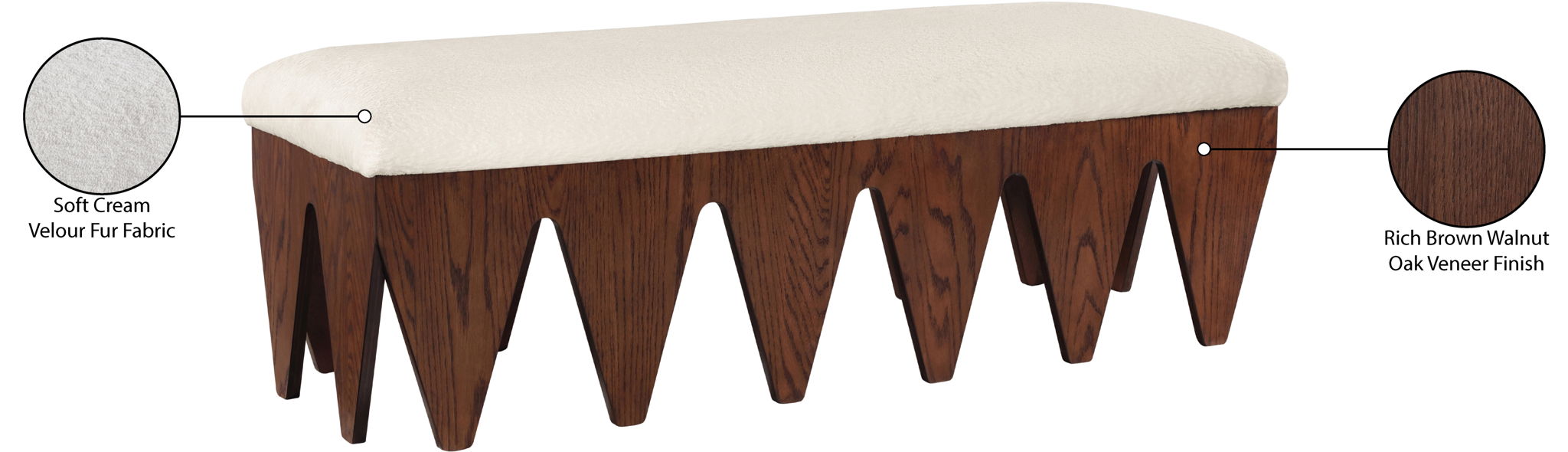 Altair - Bench - Dark Brown Base