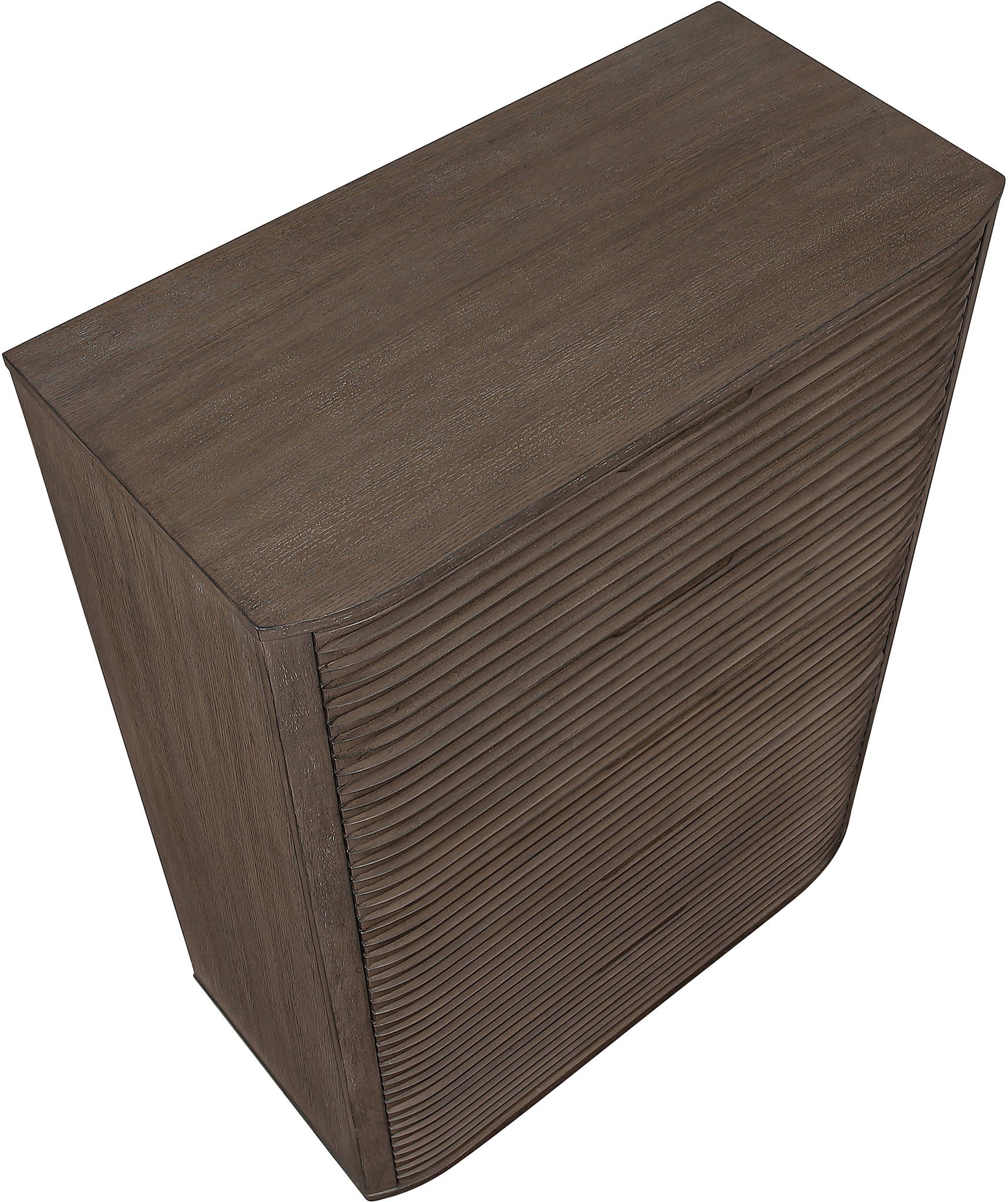 Morino - Oak Veneer And Solid Wood Chest - Brown