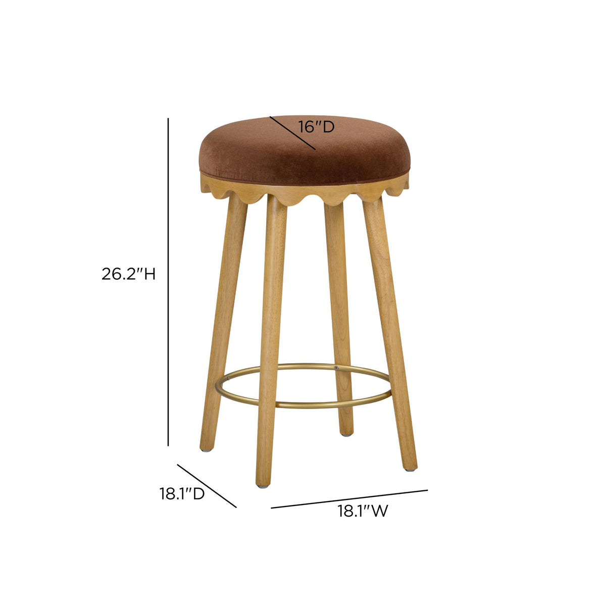 Oodle - Performance Vegan Mohair Stool