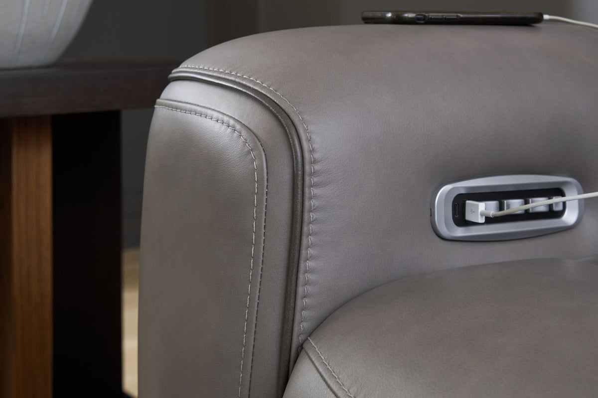 5Z-Comfort - Relaxation - Power Reclining Loveseat with Console / Adj Headrest