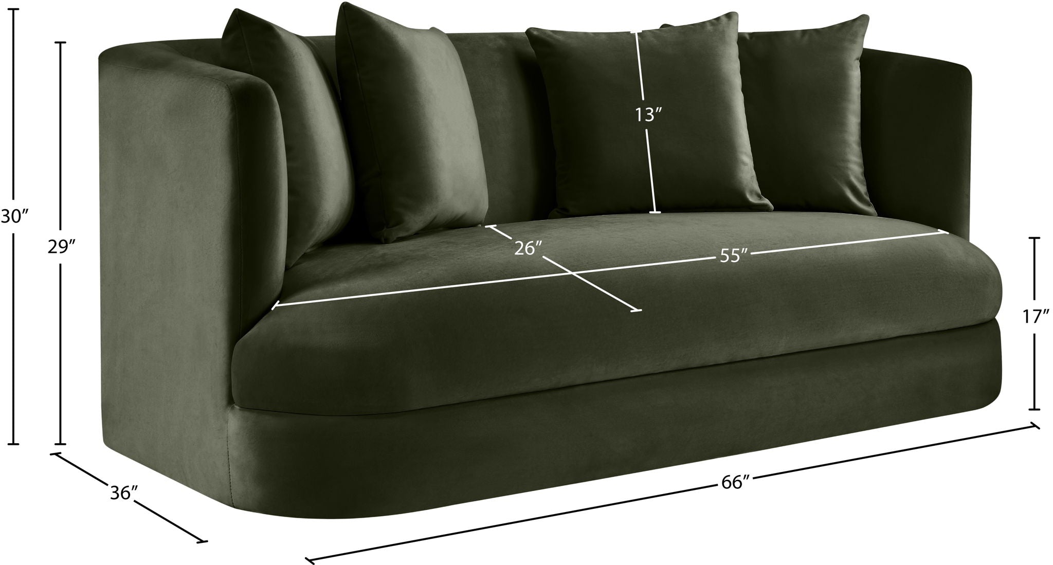 Alder - Loveseat