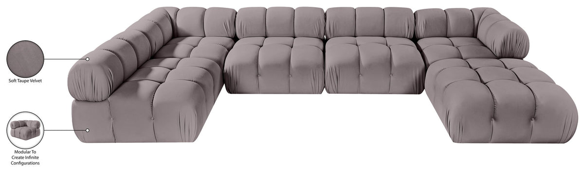 Orin - 6 Piece Modular Sectional (3 Modular Chairs, 2 Corner Chairs & Ottoman)