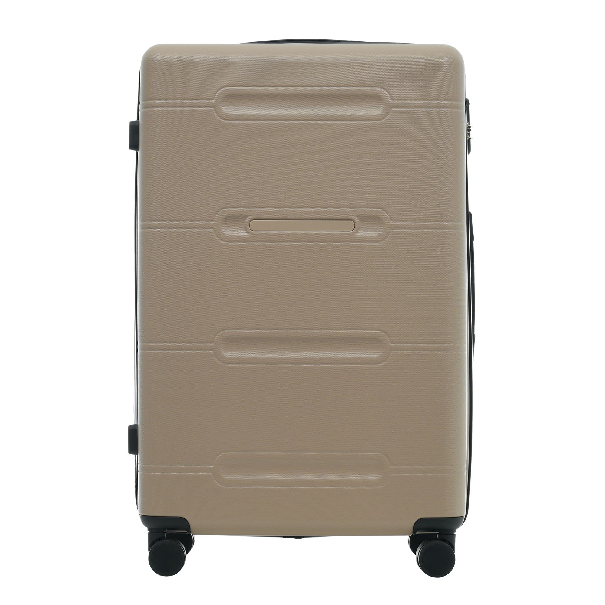 6 Piece Lightweight Hardshell Luggage Set With Double Spinner Wheels, Password Lock