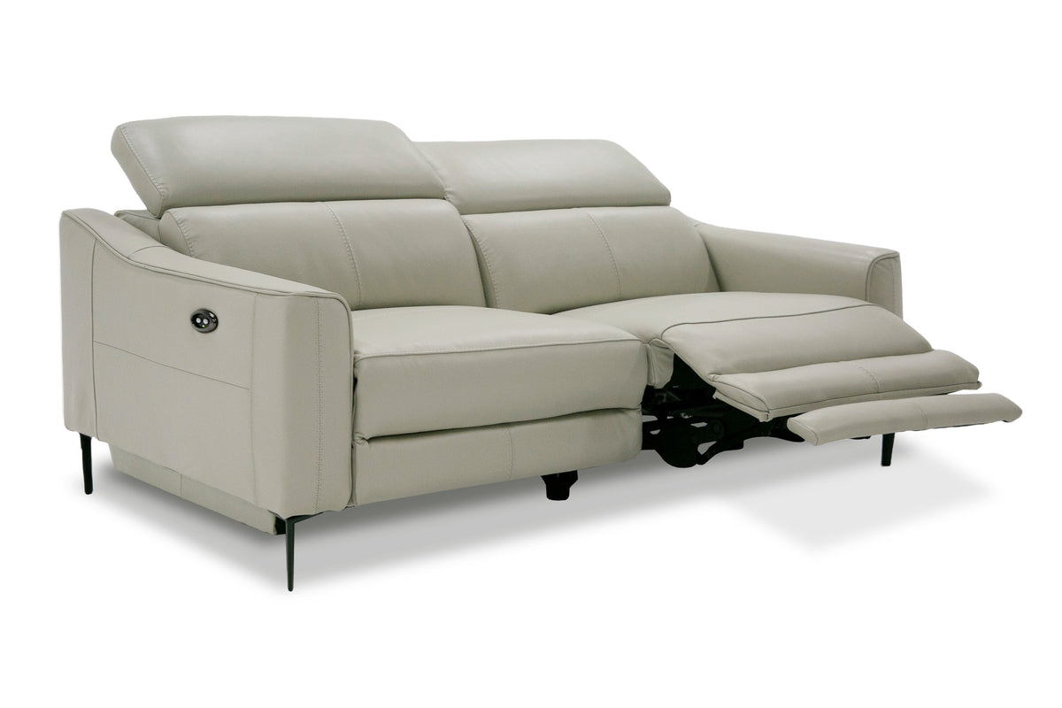 Eden - Modern Grey Leather Sofa