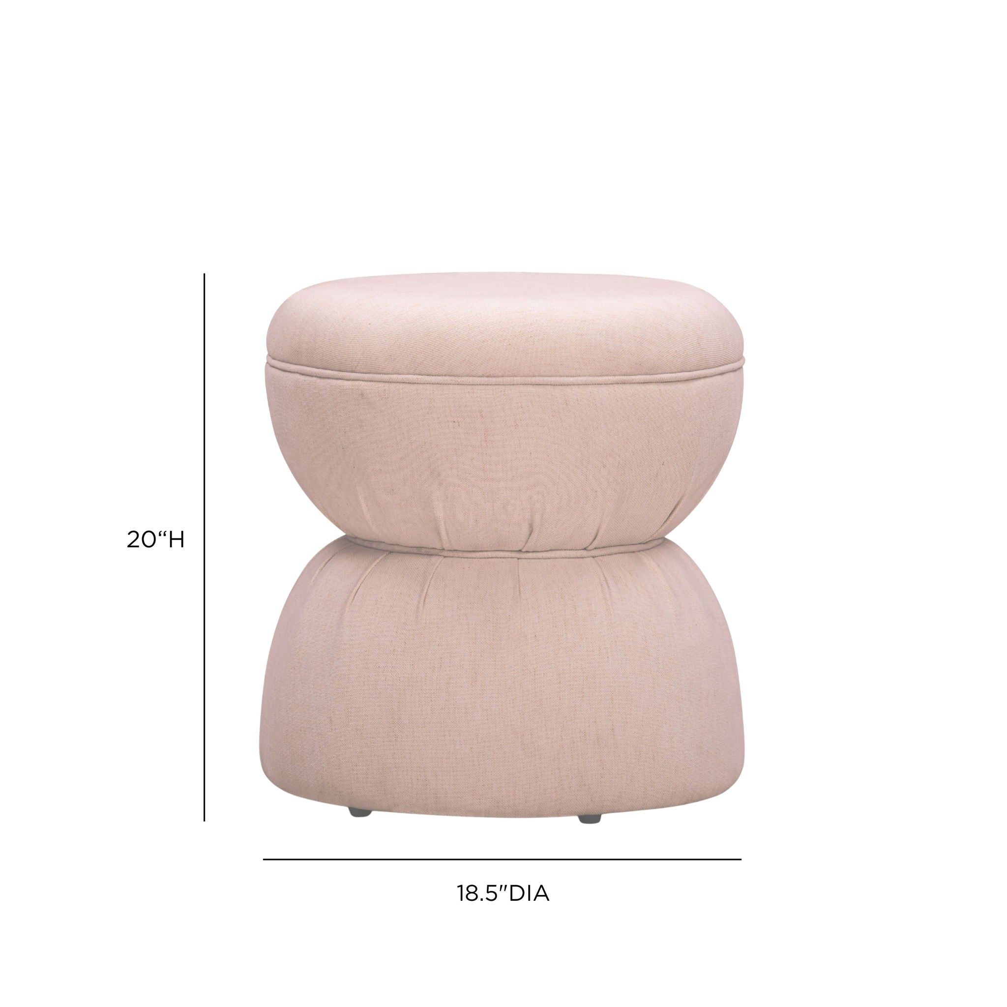 Tomlin - Gaming Ruched Ottoman