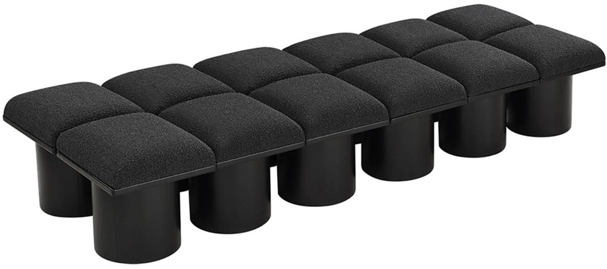 Pavilion - 12 Piece Modular Bench With Black Base