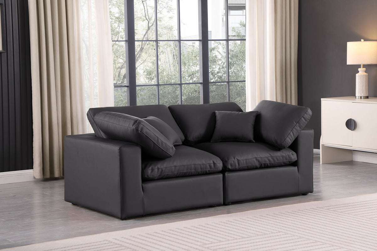 Comfy - Faux Leather Modular Sofa 2 Seats