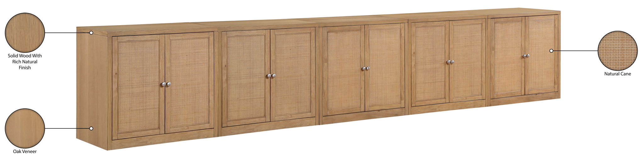 Vero - Solid Wood And Oak Venee Sideboard/Buffet