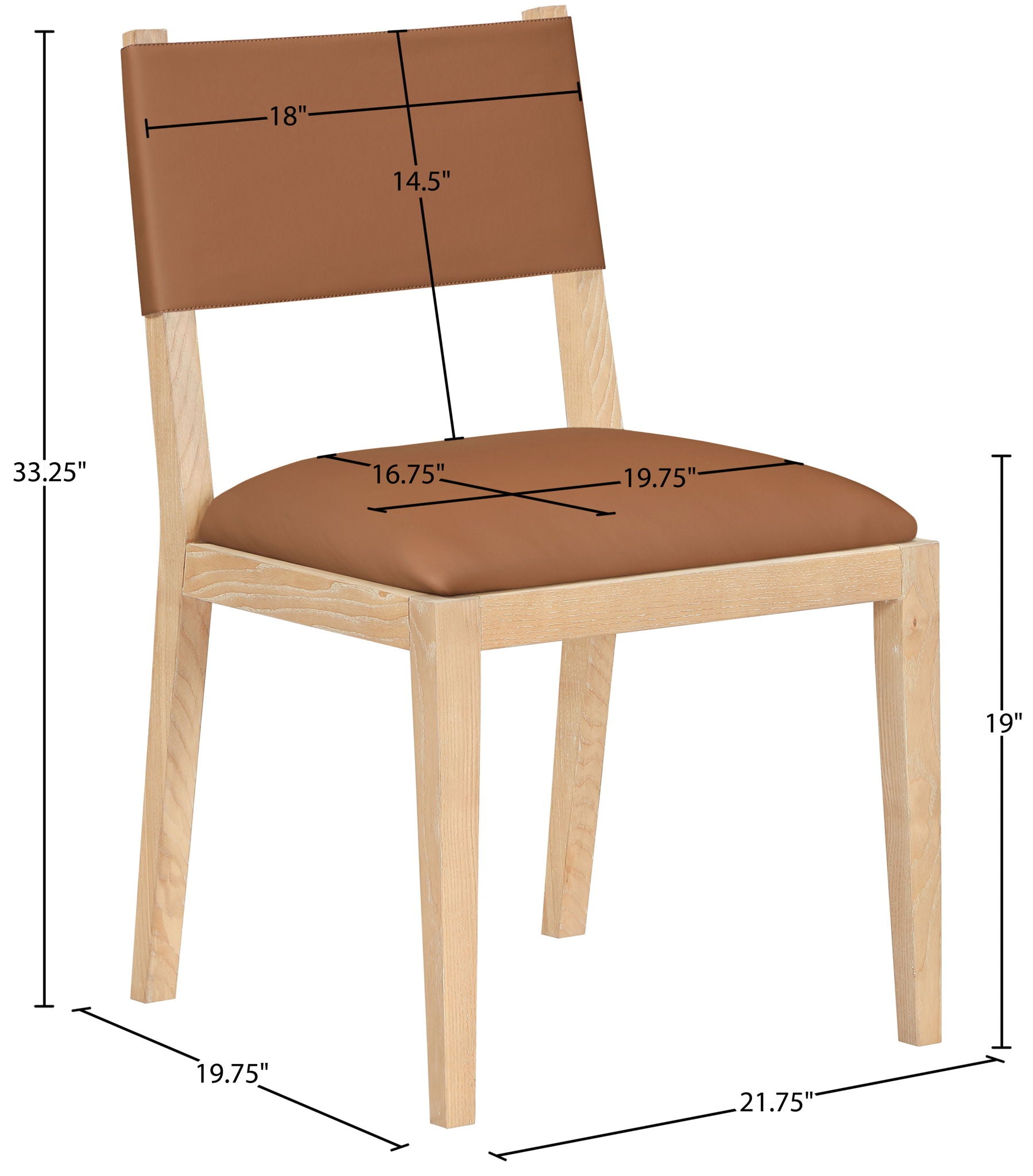Avon - Vegan Leather Dining Side Chair (Set of 2)