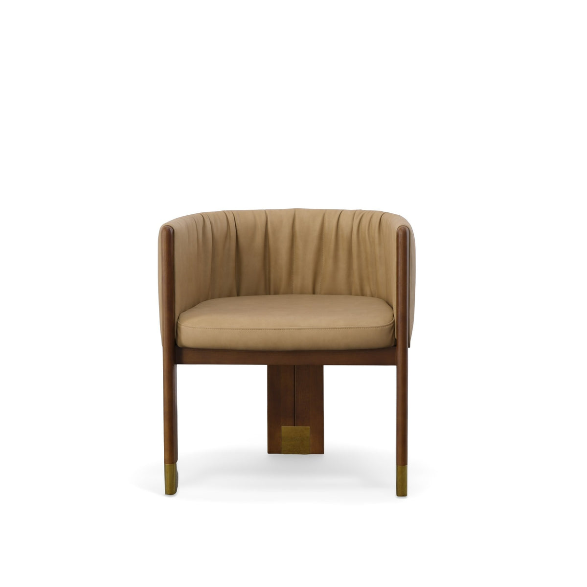 Elati - Tan Vegan Leather Dining Chair
