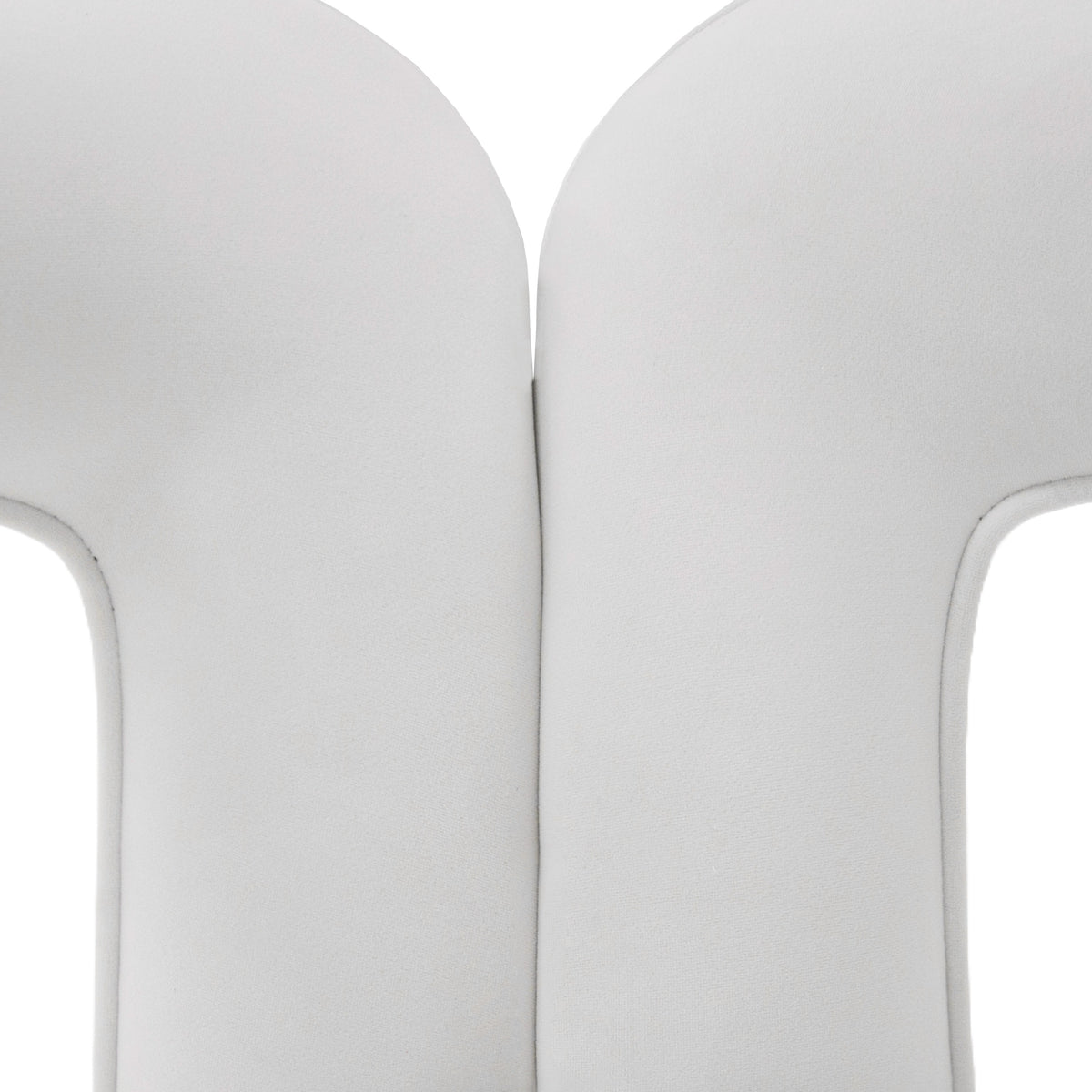 Ellen - Glam White Velvet Dining Chair