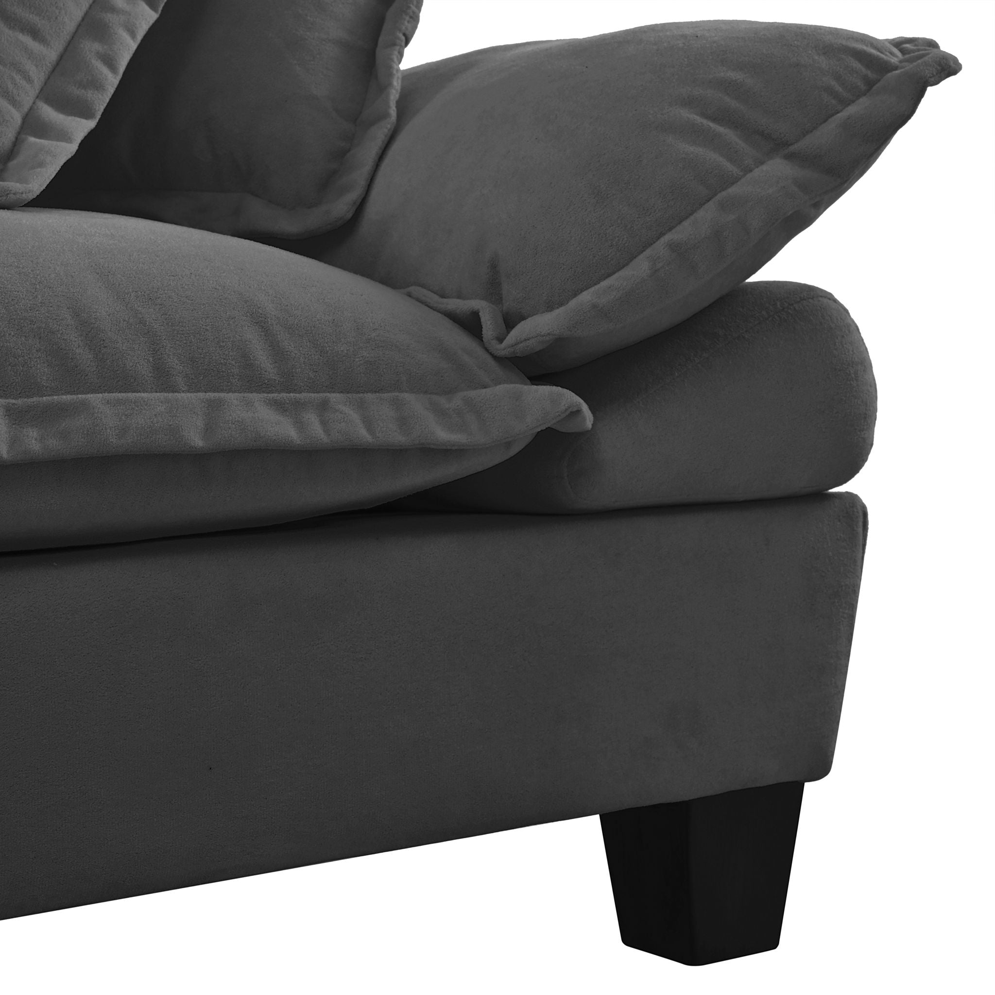 Modular Cloud Couch Sofa With Cup Holders & Storage, USB Port