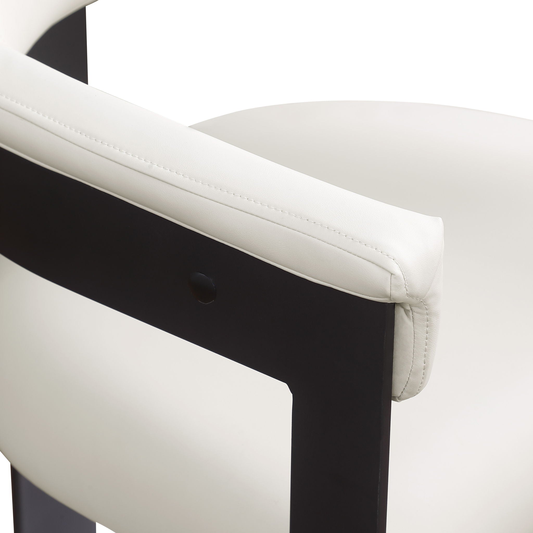 Romeo - Faux Leather Dining Chair With Black Base (Set of 2)