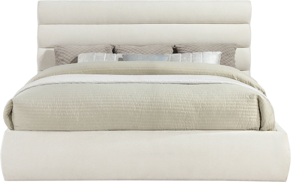 Adam - Chenille Fabric Bed With 52" Headboard