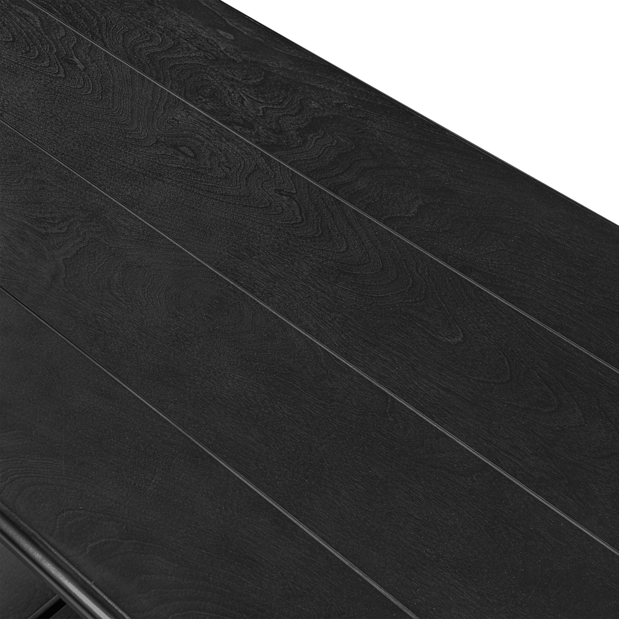 Coffee Table With Slatted Lower Shelf For Living Room