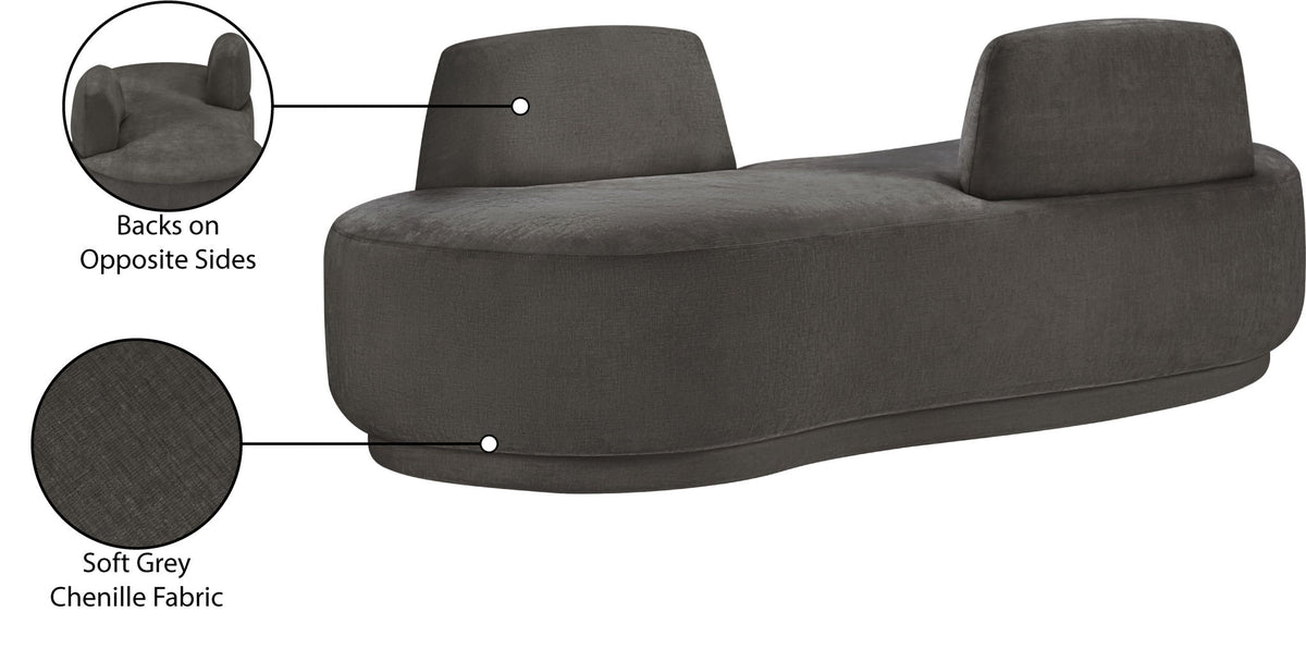 Argyle - Chenille Fabric Chaise / Loveseat