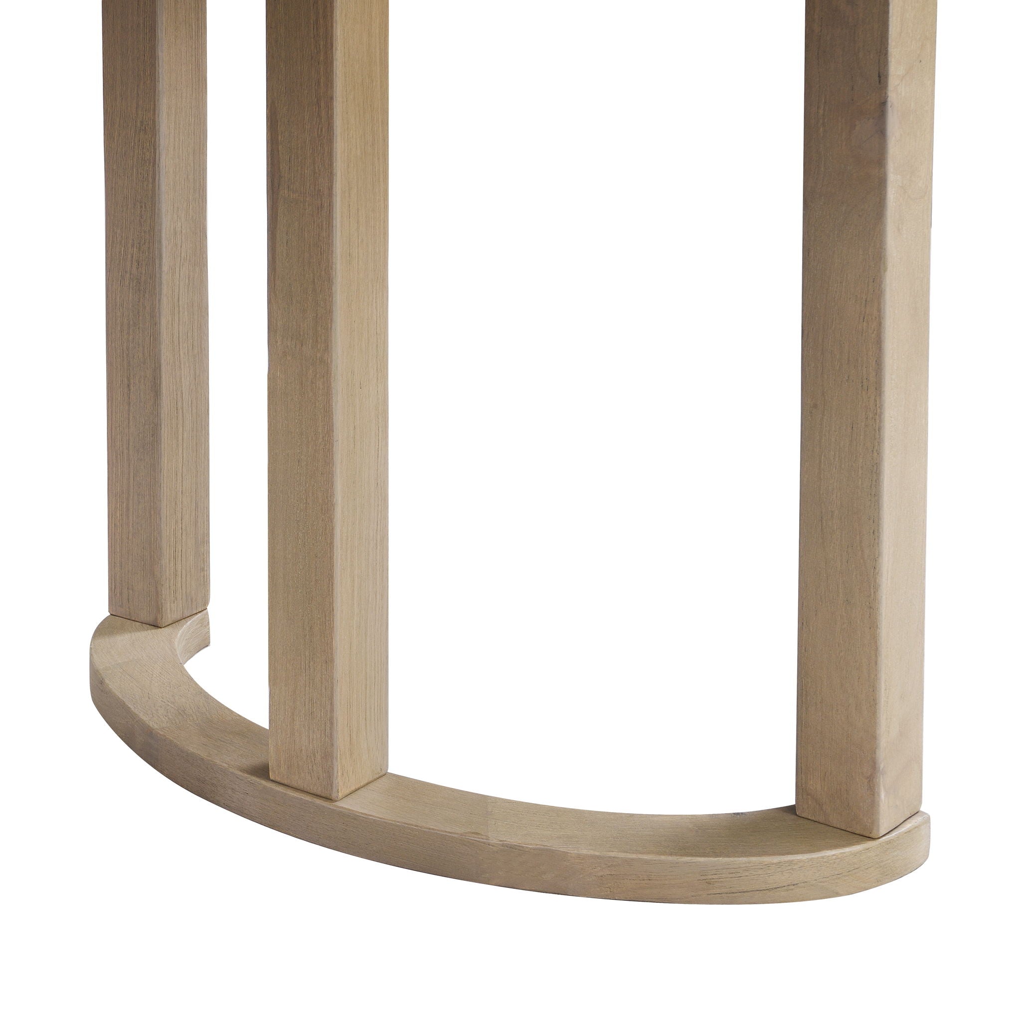 Contemporary 69 Inches Dining Table With U Shaped Trestle Base - Light Ash