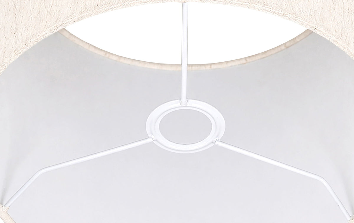 Opaline - Linen Textured Fabric And Brass Table Lamp