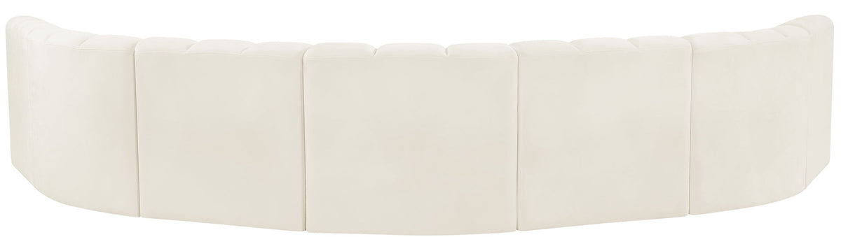 Arc - Velvet 7 Piece U-Shaped Modular Sofa