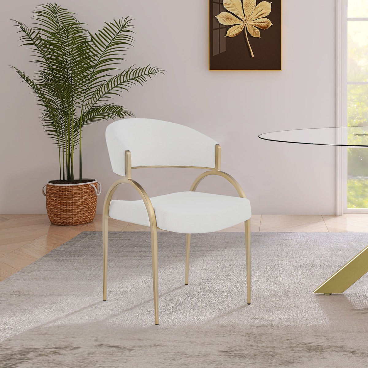 Privet - Dining Chair (Set of 2) - Gold Base