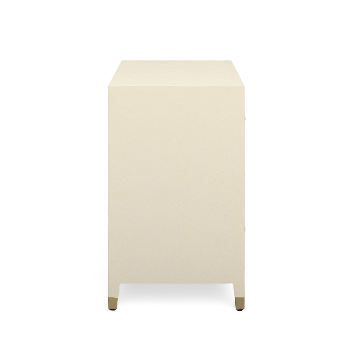 Dani - Faux Shagreen 6-Drawer Dresser - Cream