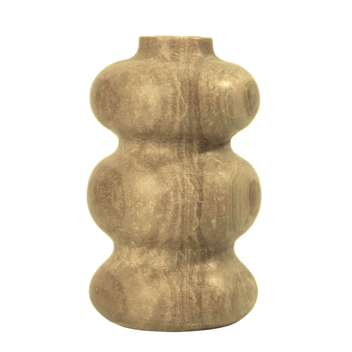 Marble Swell Vase - Dark Onyx