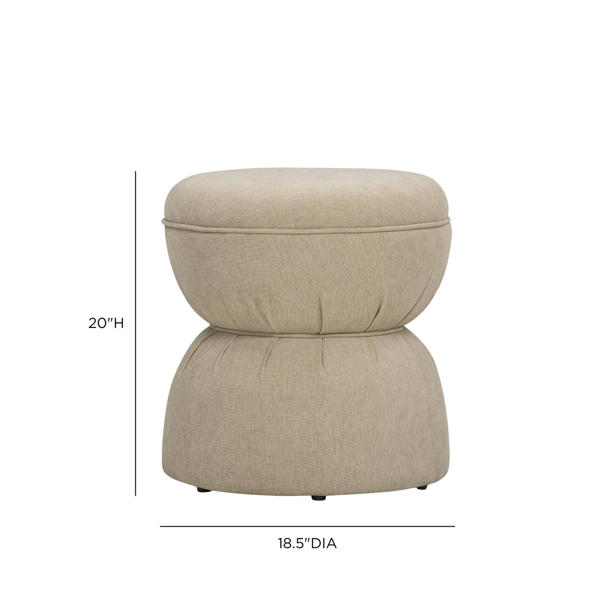 Tomlin - Gaming Ruched Ottoman