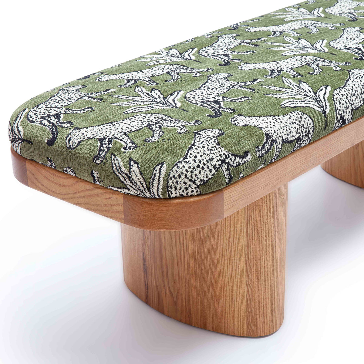 Ollie - Leopard Jacquard Bench