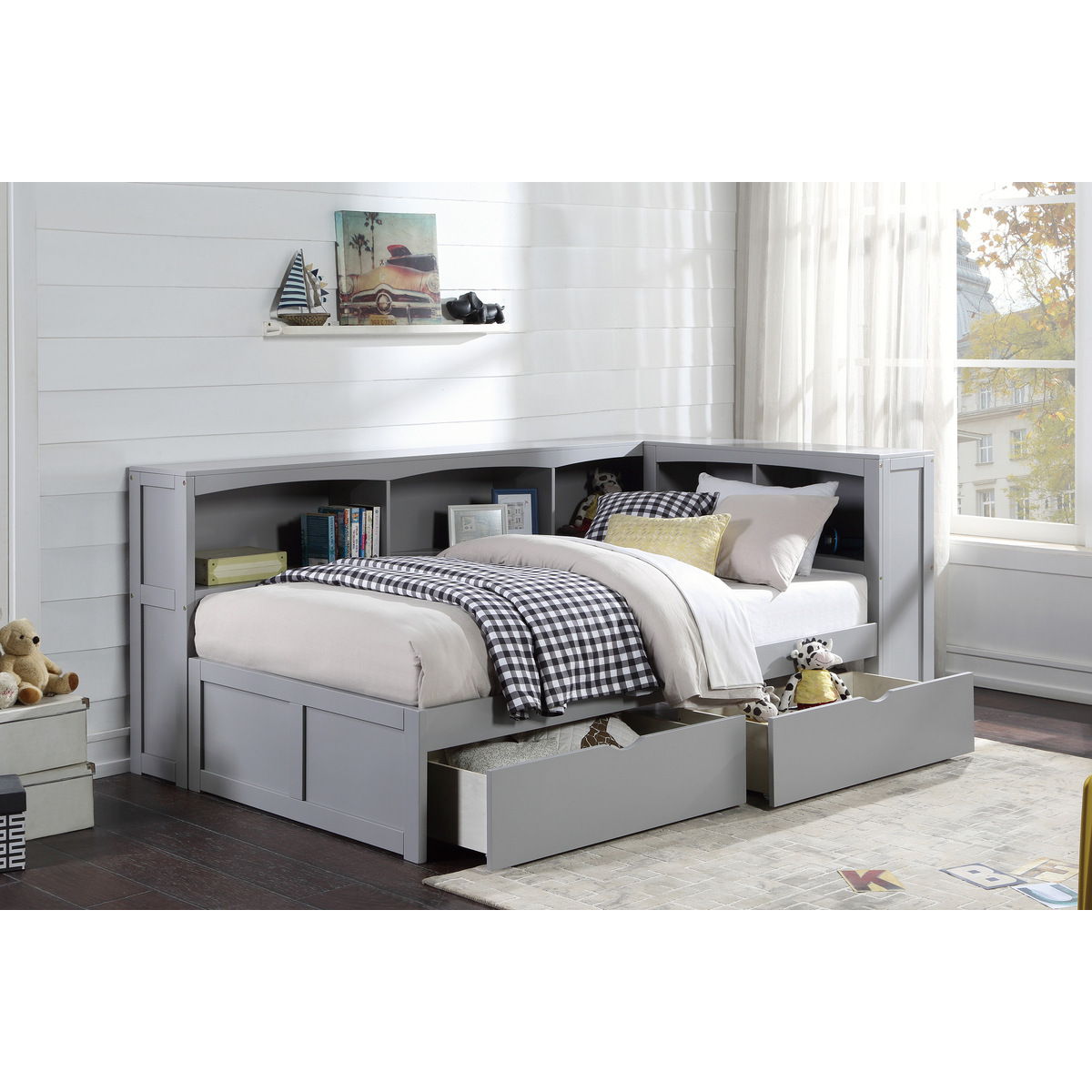 Orion - Bookcase Corner Bed