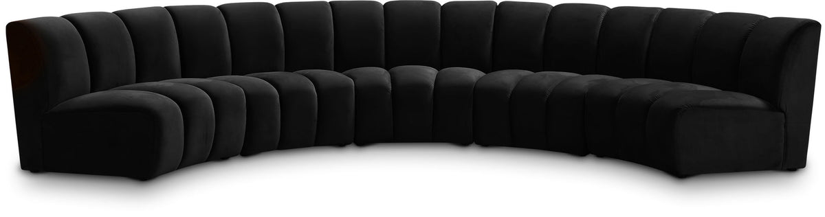 Infinity - 5 Piece Velvet Modular Sectional