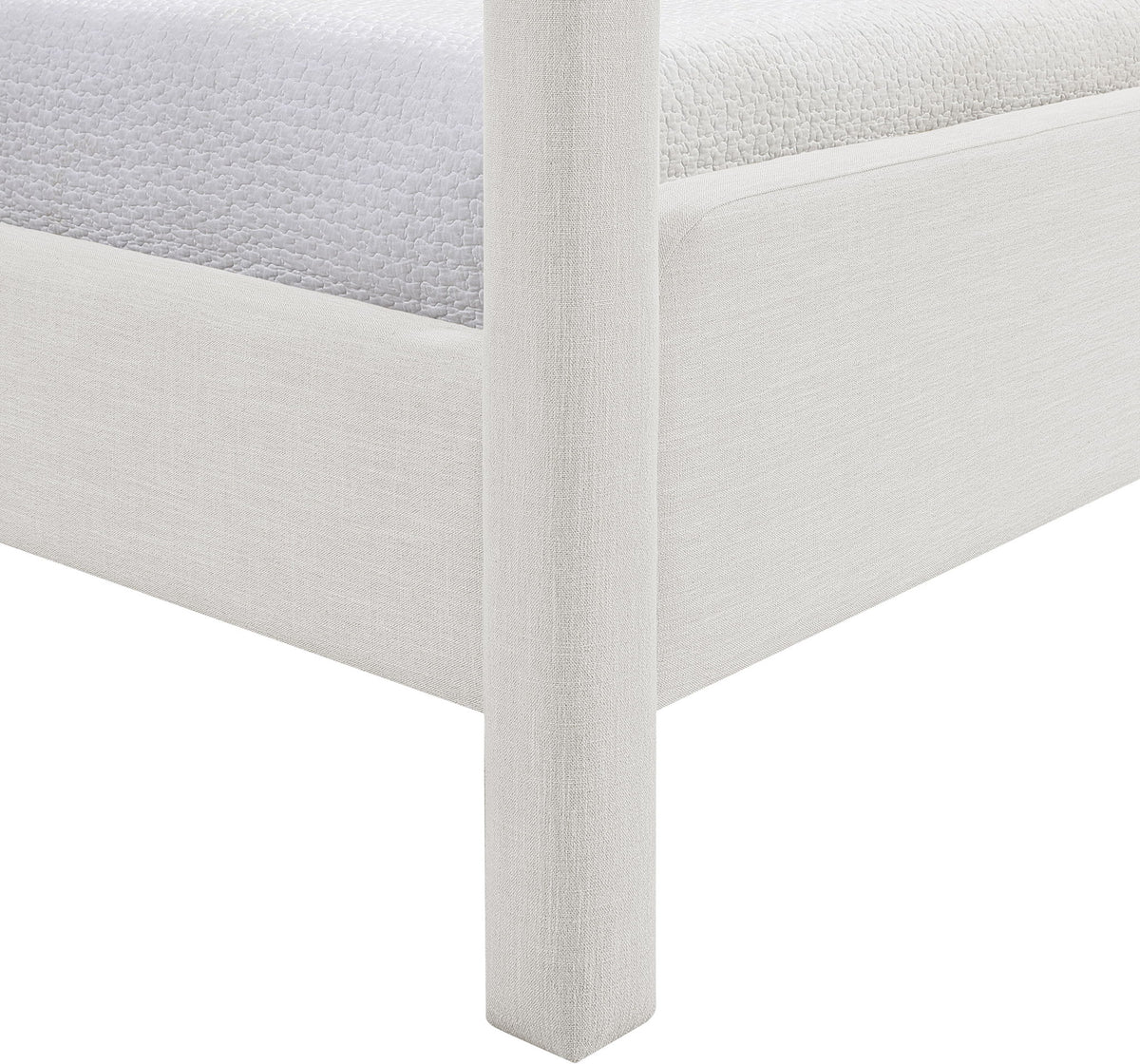Salina - Linen Textured Fabric Upholstered Bed