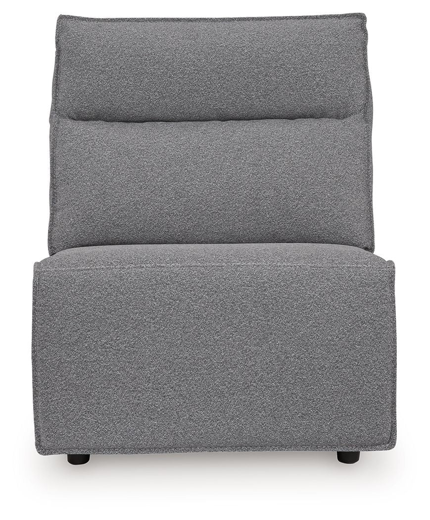 Modmax II - 8-Piece Power Reclining Sectional With LAF Press Back Power Chaise And Console - Salt And Pepper