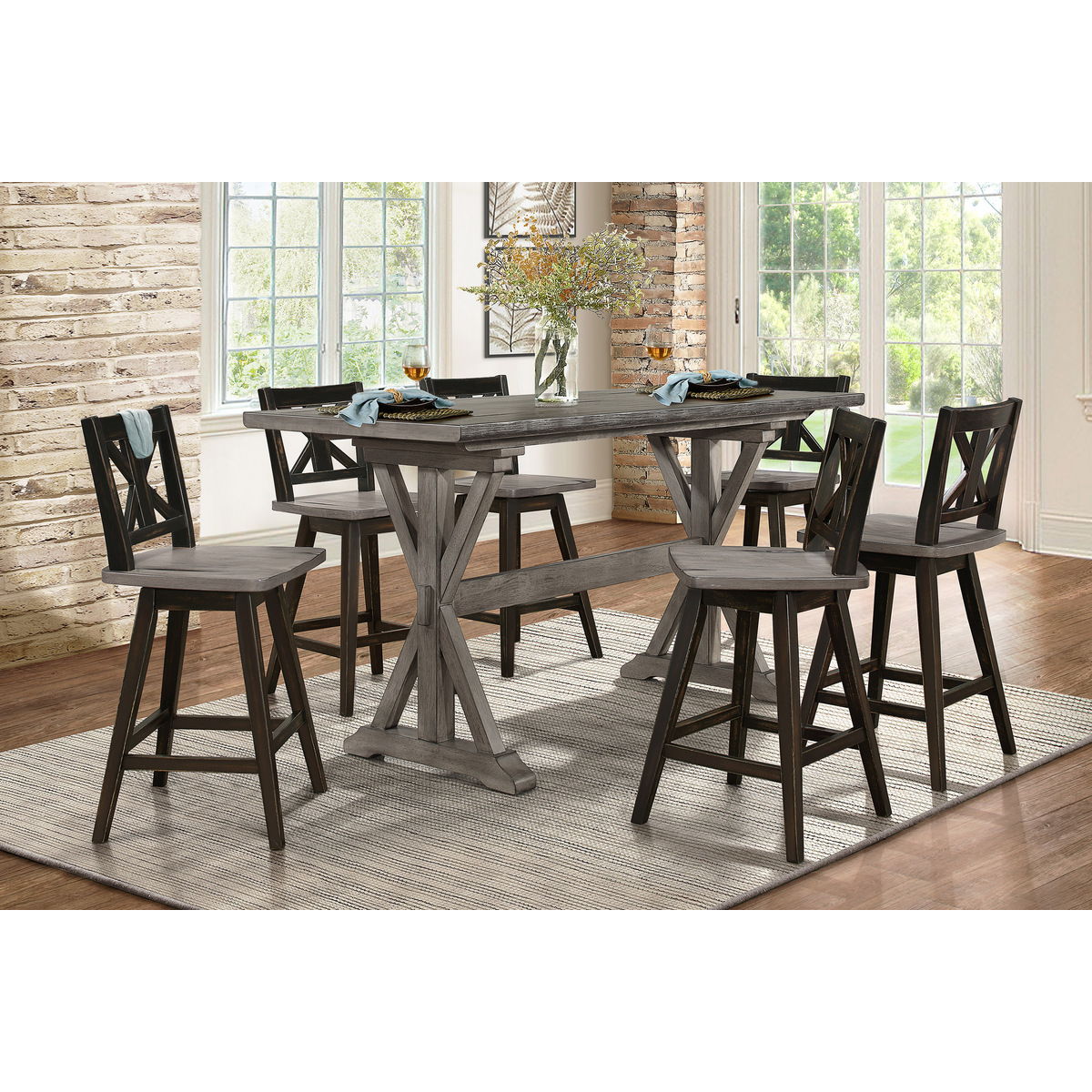Amsonia - Counter Height Table - Gray