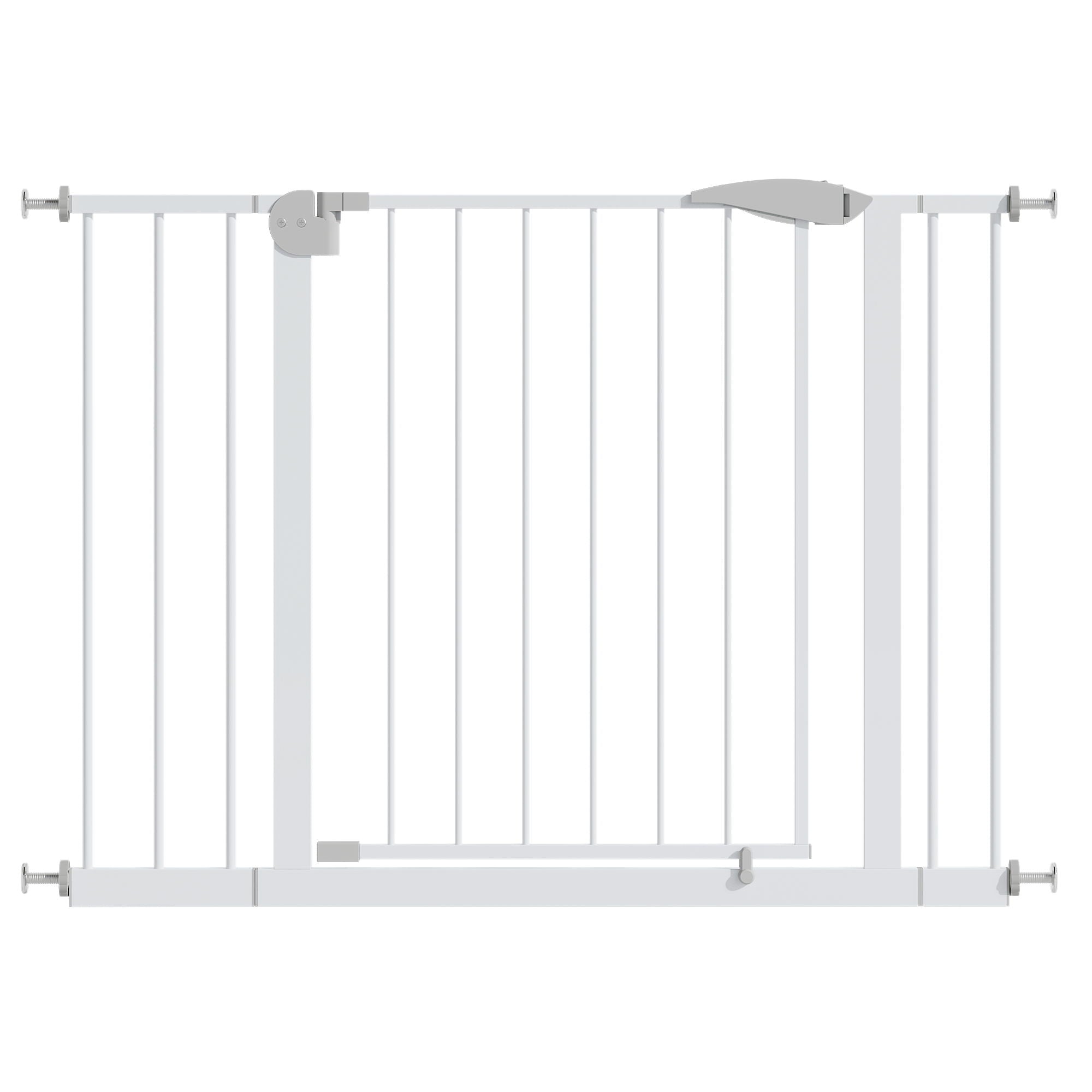 Pressure Mounted Baby Gate For Stairs - White