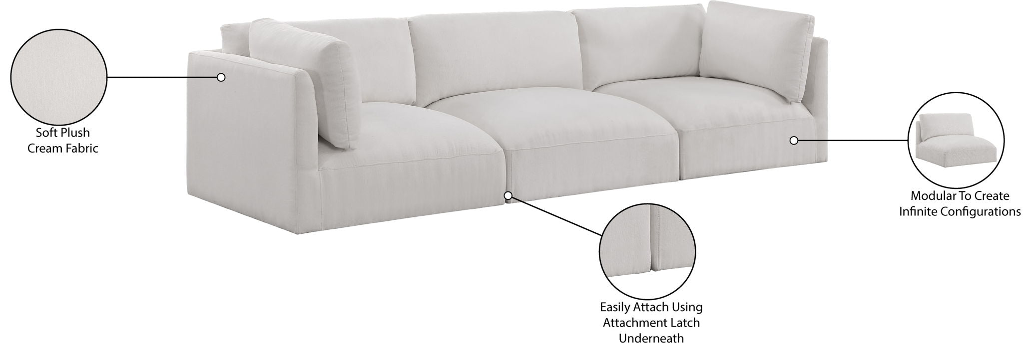 Ease - 3 Seat Modular Sofa
