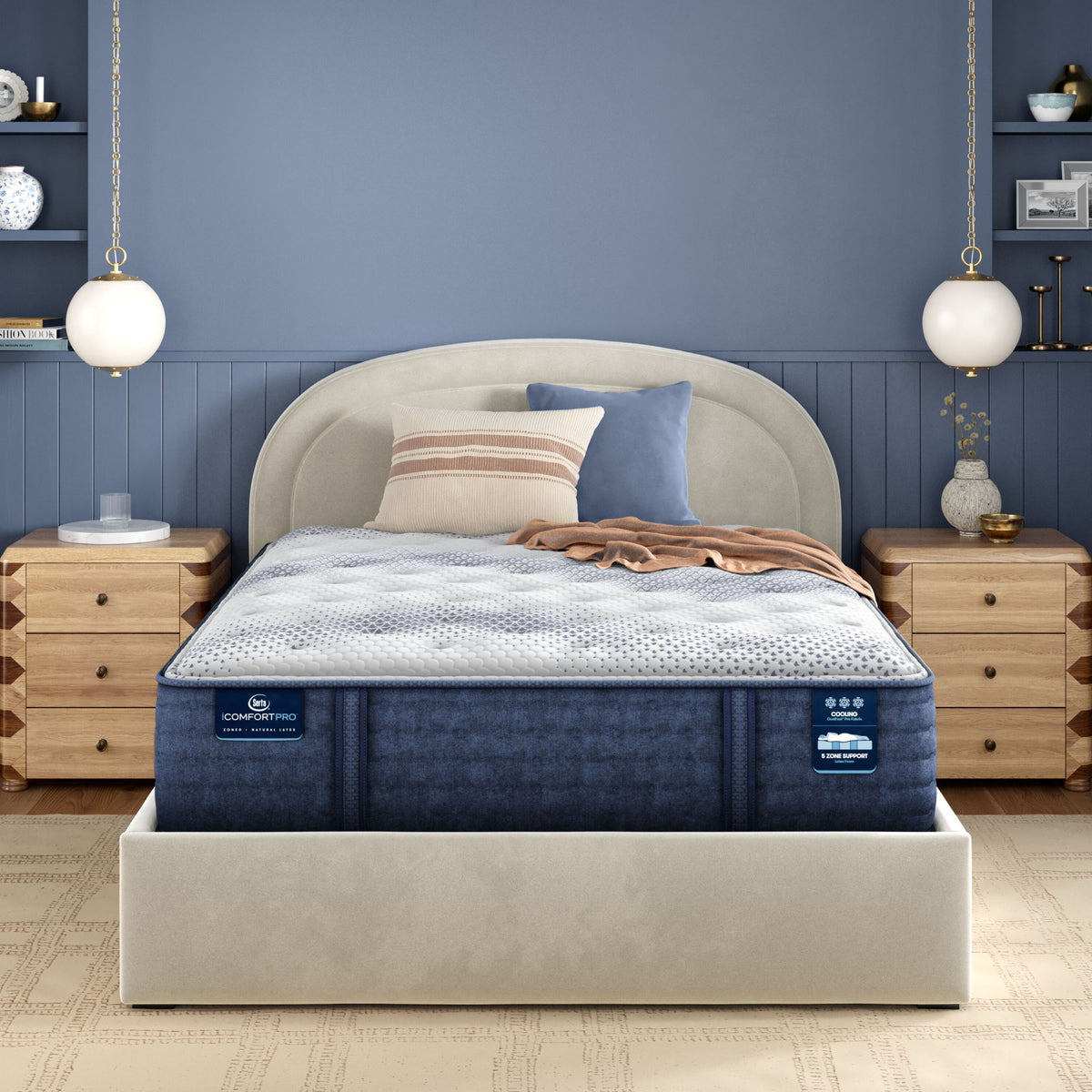 iComfortPro - 15" Canterbury Latex Foam Plush Mattress