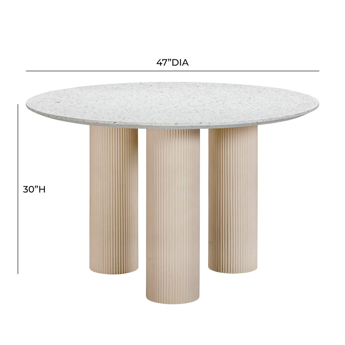 Parcino - Concrete Indoor / Outdoor Dining Table - Terrazzo