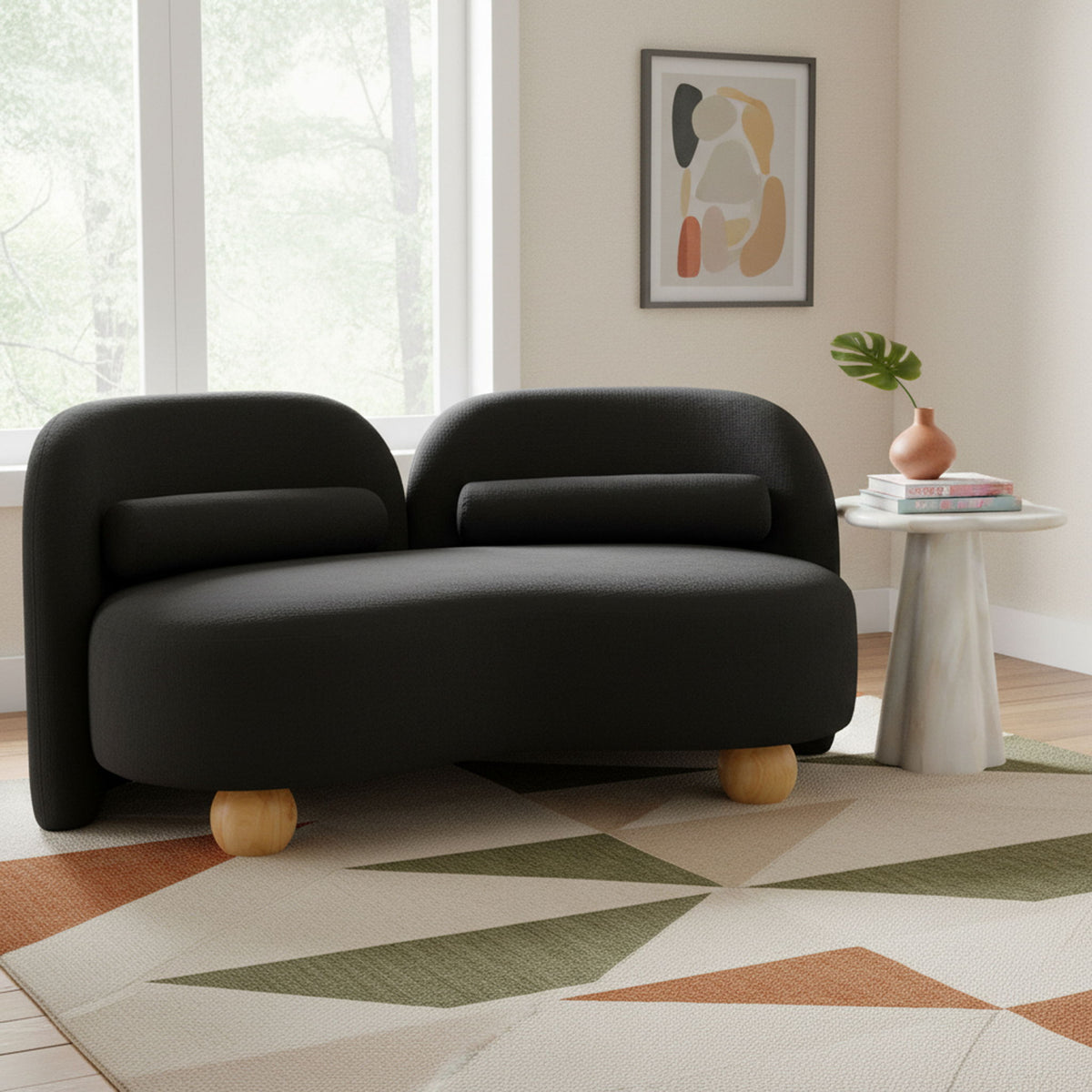 Daphne - Chenille Loveseat