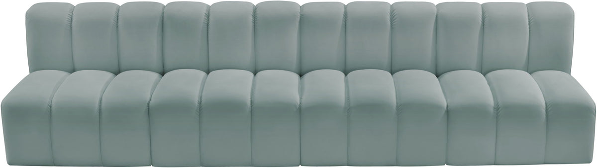 Arc - Faux Leather 4 Seats Modular Sofa