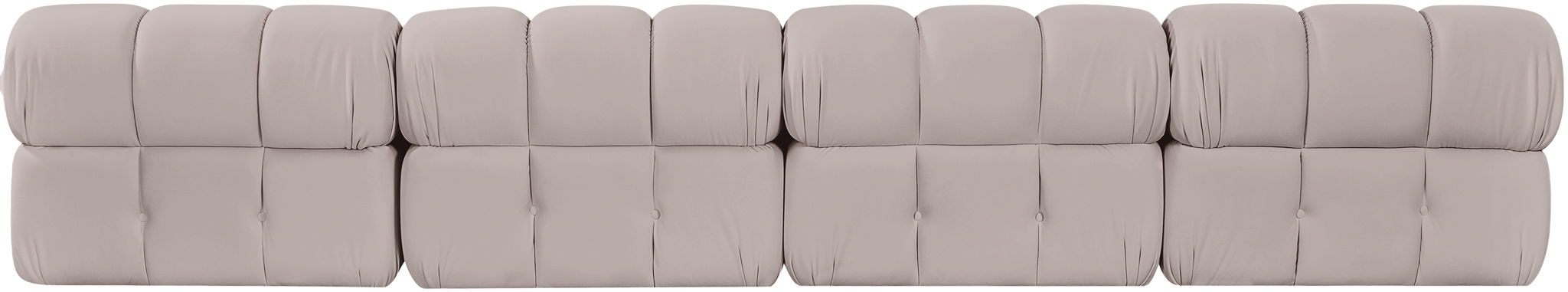 Orin - Velvet 4 Piece Modular Sofa