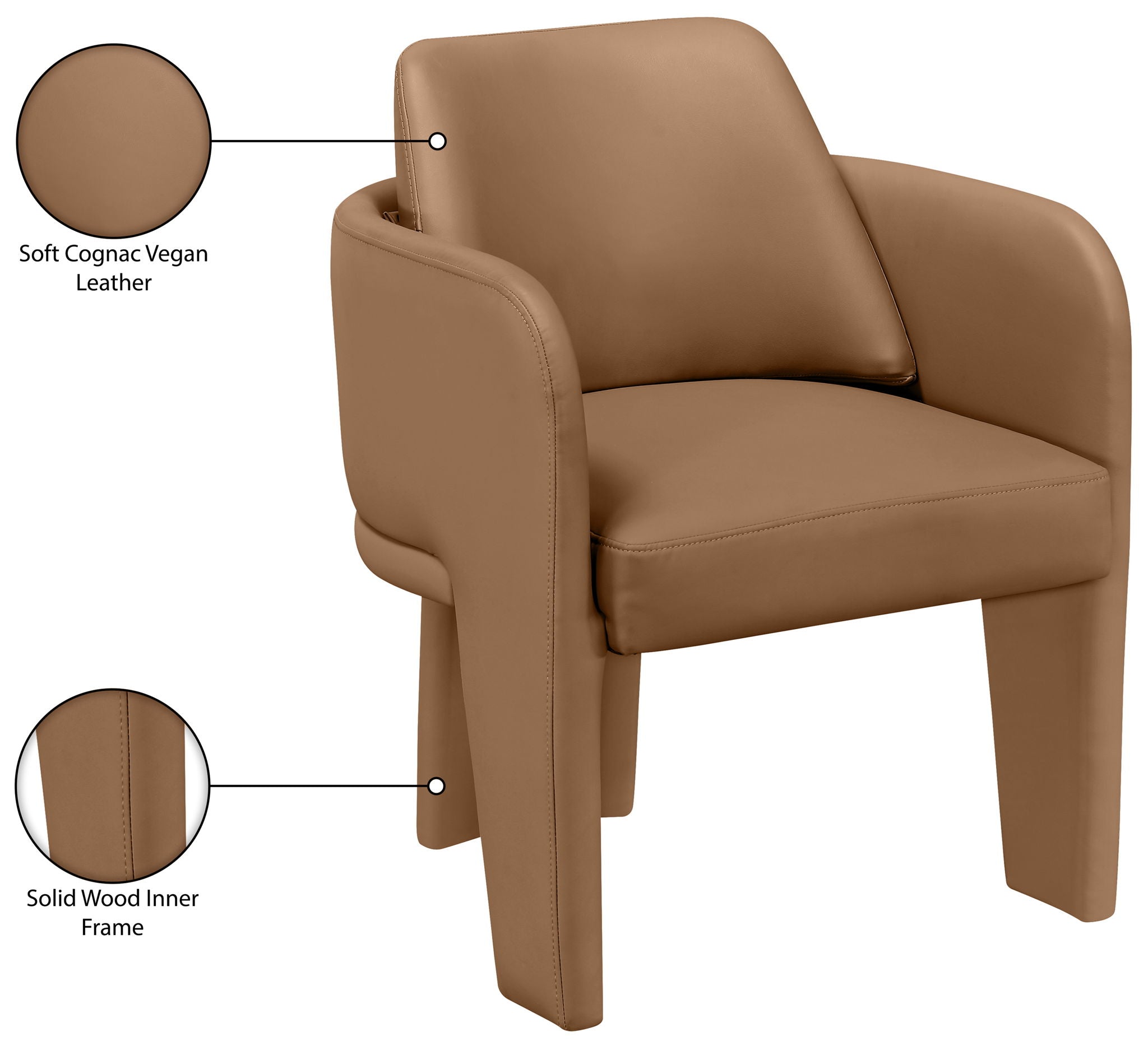 Vanda - Vegan Leather Upholstered Dining Chair
