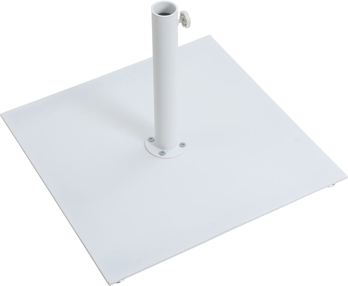 Amalfi - Aluminum Patio Umbrella - White Base / White Pole