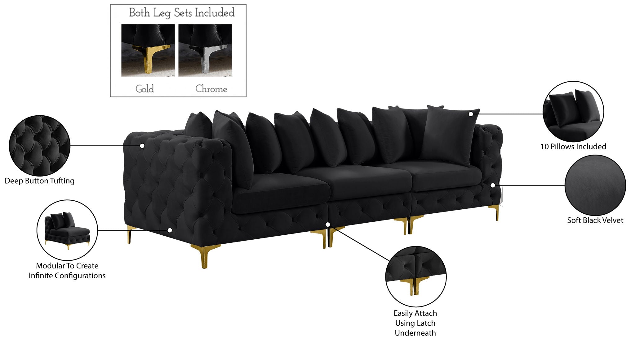 Tremblay - Modular Sofa - 3 Seats