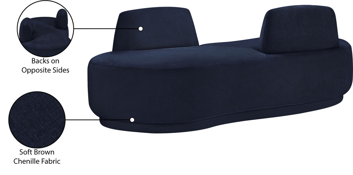 Argyle - Chenille Fabric Chaise / Loveseat