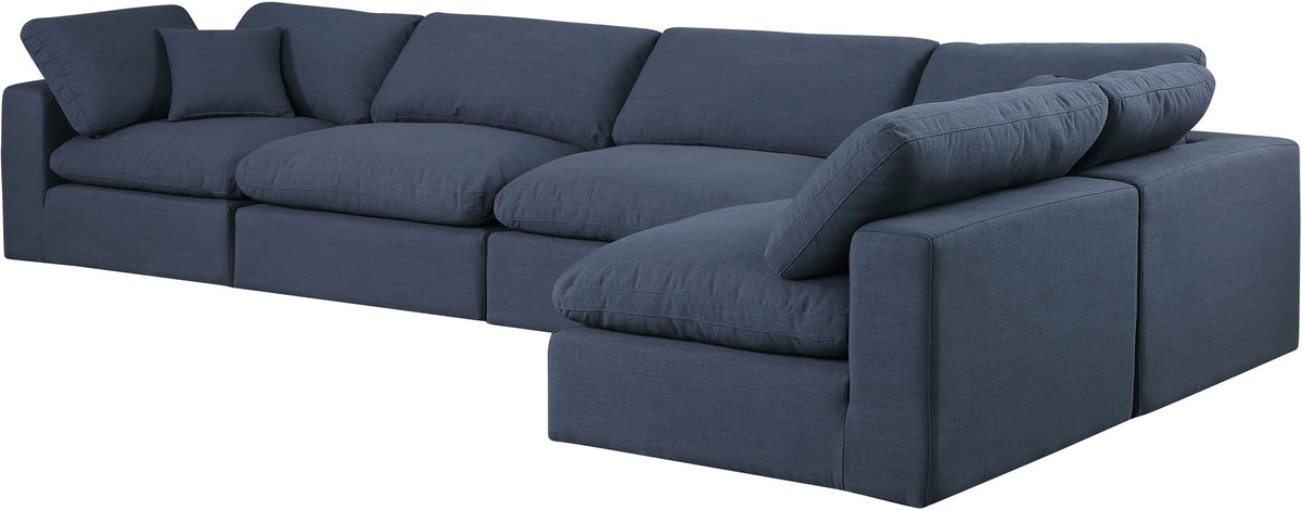 Comfy - 5 Piece Linen Modular Sectional