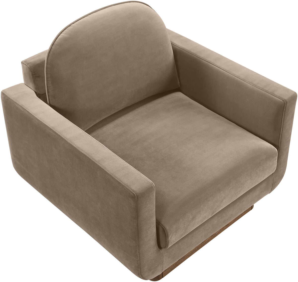 Diviento - Velvet Performance Fabric Upholstered Accent Chair