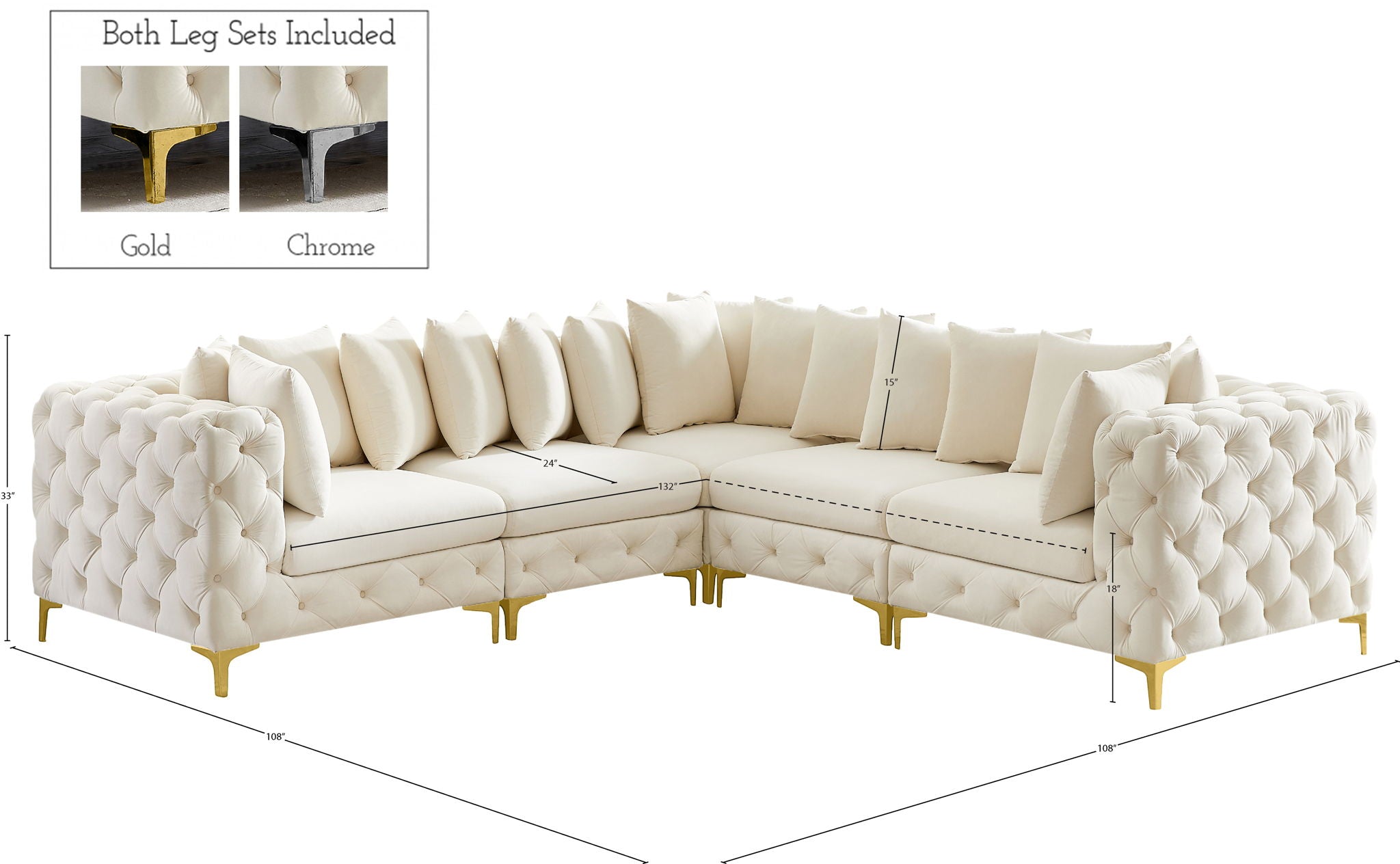 Tremblay - 5 Piece Modular Sectional