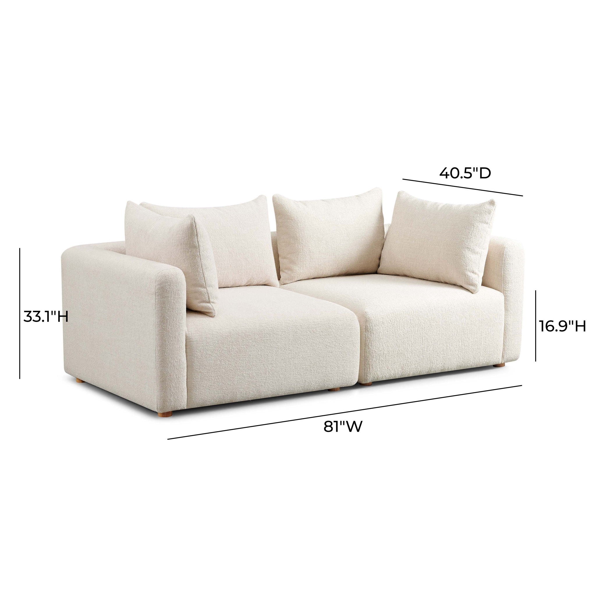Hangover - Loveseat - Cream